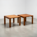 D-Scan Teak End Tables (Set of 2)
