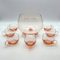 1960's Sussmuth Blown Glass Punch Set