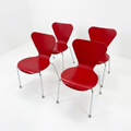 Vintage Molded Wood Chairs (Set of 4)